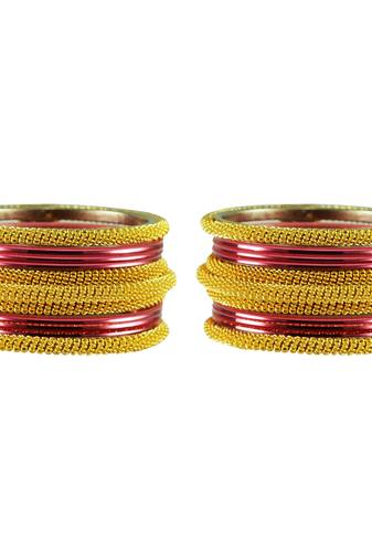 Peach Color Brass Bangle