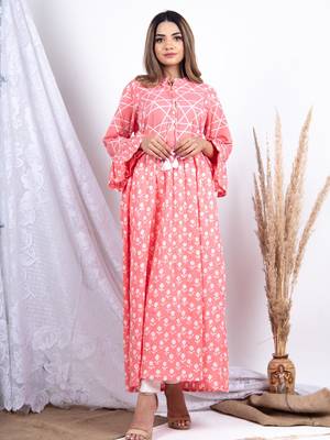 Multicolor printed cotton ethnic-kurtis 1