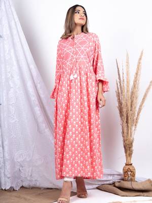 Multicolor printed cotton ethnic-kurtis 2