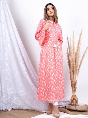 Multicolor printed cotton ethnic-kurtis 4