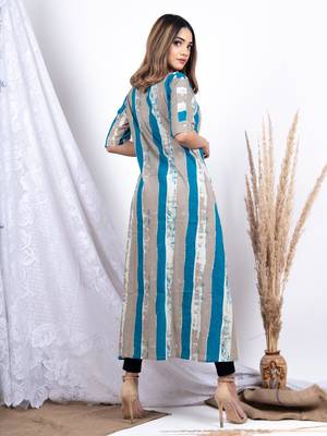 Multicolor printed cotton ethnic-kurtis 5