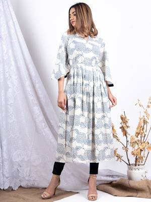 Multicolor printed cotton ethnic-kurtis 2
