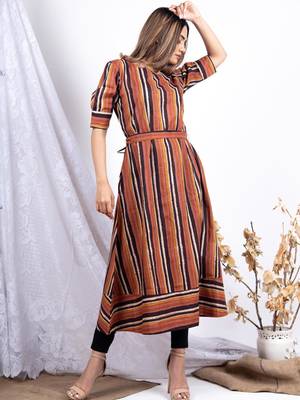 Multicolor printed cotton ethnic-kurtis 3