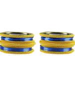 Blue Color Brass Bangle