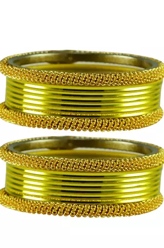 Yellow Color Brass Bangle