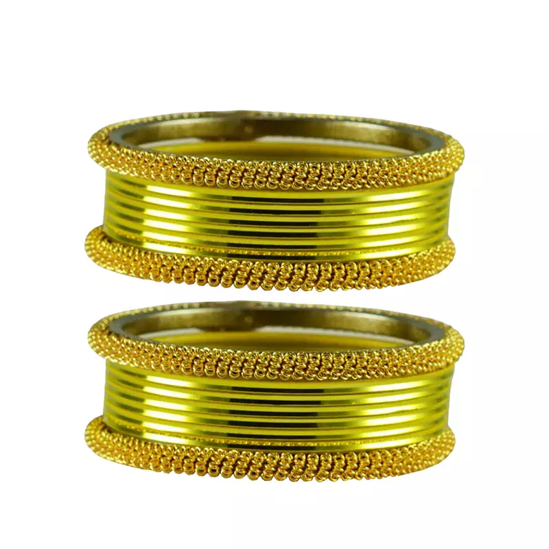 Yellow Color Brass Bangle
