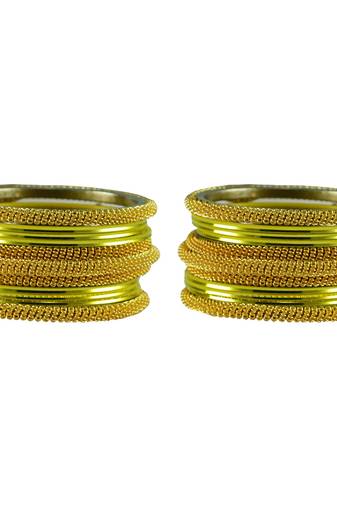 Yellow Color Brass Bangle