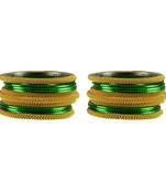Green  Color Brass Bangle