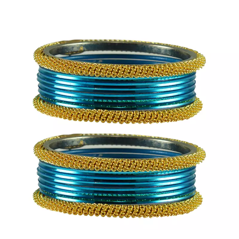 Firozi Color Brass Bangle