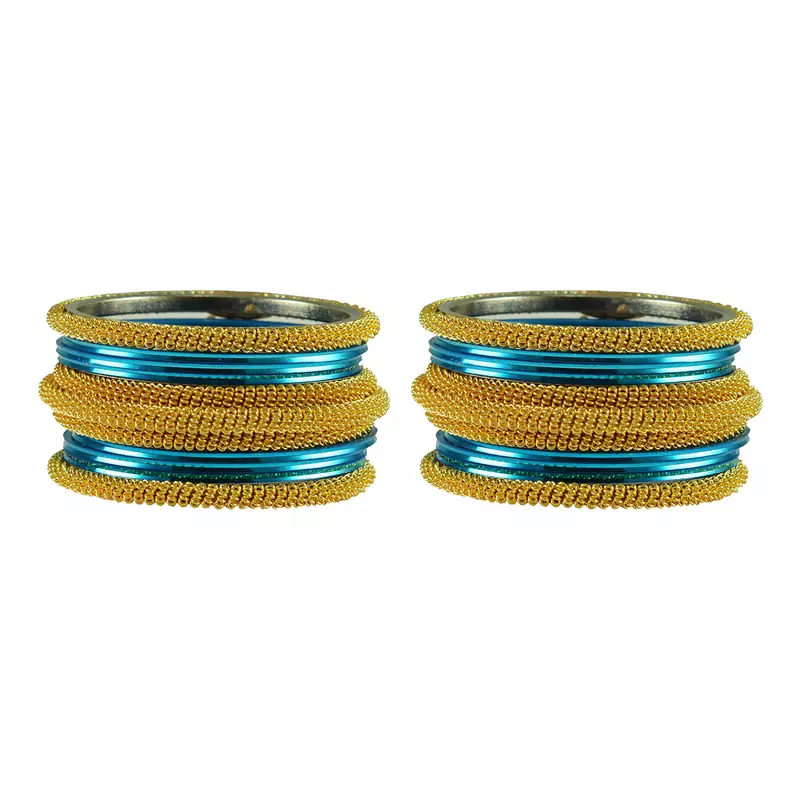 Firozi Color Brass Bangle
