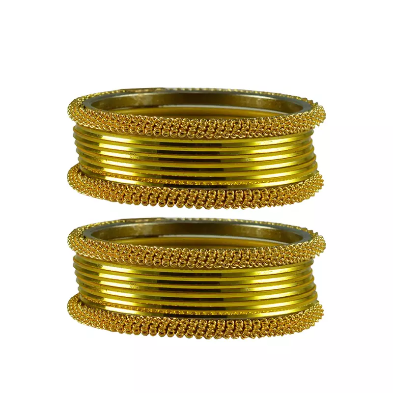 Yellow Color Brass Bangle