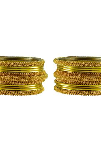 Yellow Color Brass Bangle