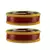 Maroon Color Acrylic And Brass Bangle