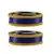Blue Color Acrylic And Brass Bangle