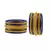 Blue Color Acrylic And Brass Bangle