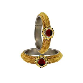 Golden  Color Brass Bangle 2