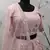 Pink Gota Patti embroidered georgette semi stitched lehenga