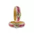 Pink Color Acrylic And Brass Bangle