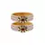 Pink Color Acrylic And Brass Bangle