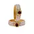Pink Color Acrylic And Brass Bangle