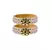 Pink Color Acrylic And Brass Bangle