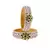 Pink Color Acrylic And Brass Bangle