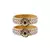 Pink Color Acrylic And Brass Bangle