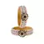 Pink Color Acrylic And Brass Bangle