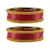 Red Color Acrylic And Brass Bangle