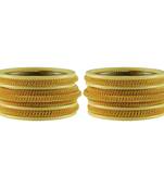 White Color Acrylic And Brass Bangle