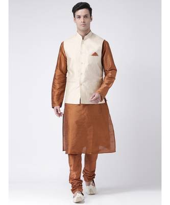 DEYANN Cream Color Ethnic Nehru Jacket 5