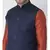 DEYANN Navy Blue Color Ethnic Nehru Jacket