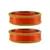 Orang Color Acrylic And Brass Bangle