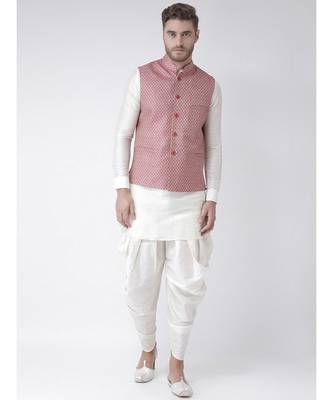 DEYANN Pink Color Ethnic Nehru Jacket 5