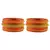 Orange Color Acrylic And Brass Bangle