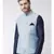 DEYANN Ethanic Printed Sky Blue Color Nehru Jacket