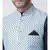 DEYANN Ethanic Printed Sky Blue Color Nehru Jacket