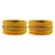 Yellow Color Acrylic And Brass Bangle