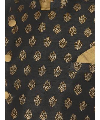 DEYANN Ethanic Printed Black Color Nehru Jacket 4