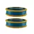 Firozi Color Acrylic And Brass Bangle