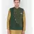 DEYANN Ethanic Printed Deep Green Color Nehru Jacket