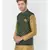 DEYANN Ethanic Printed Deep Green Color Nehru Jacket