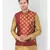 DEYANN Ethanic Printed Red Color Nehru Jacket