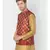 DEYANN Ethanic Printed Red Color Nehru Jacket