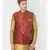 DEYANN Ethanic Printed Red Color Nehru Jacket