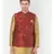 DEYANN Ethanic Printed Red Color Nehru Jacket