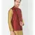 DEYANN Ethanic Printed Red Color Nehru Jacket