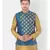 DEYANN Ethanic Printed Blue Color Nehru Jacket