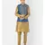 DEYANN Ethanic Printed Blue Color Nehru Jacket