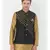 DEYANN Ethanic Printed Black Color Nehru Jacket